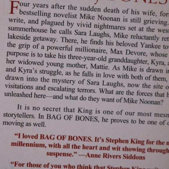 Stephen King - Softcover Books Lot: BAG OF BONES - Picture 9 of 9